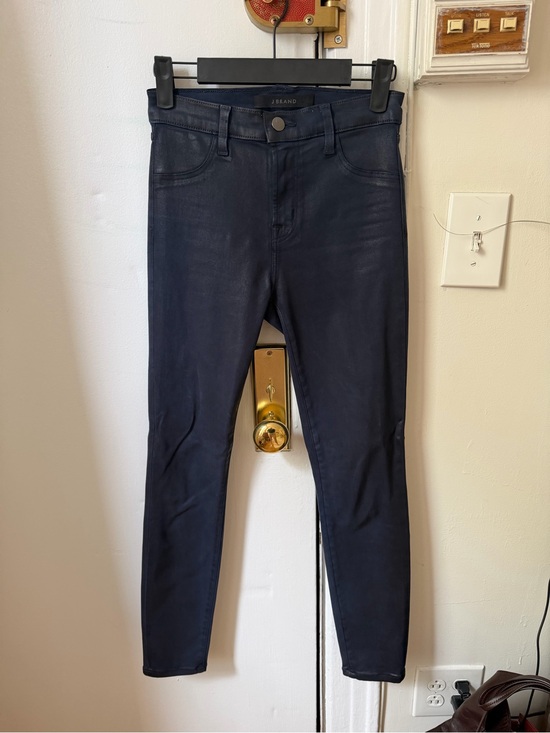 J Brand Denim - J Brand Dark Navy Coated Skinny Jeans